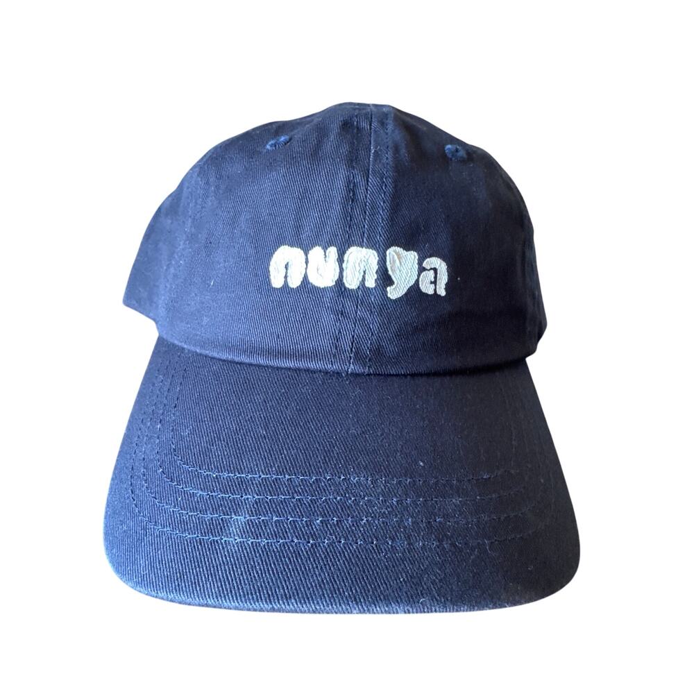 Nunya Branded Dorfman Hat Co. 1921 Navy Blue OSFA Strapback Hat NWT
